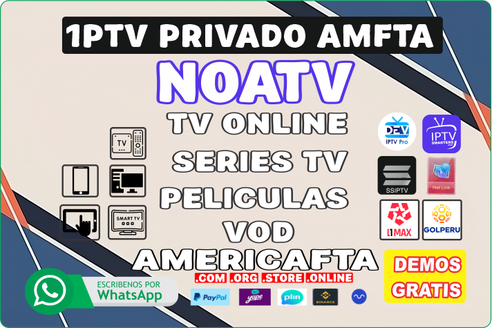 AMERICAFTA.COM - SERVICIO IPTV PRIVADO  AMFTA  SERVER NOATV 